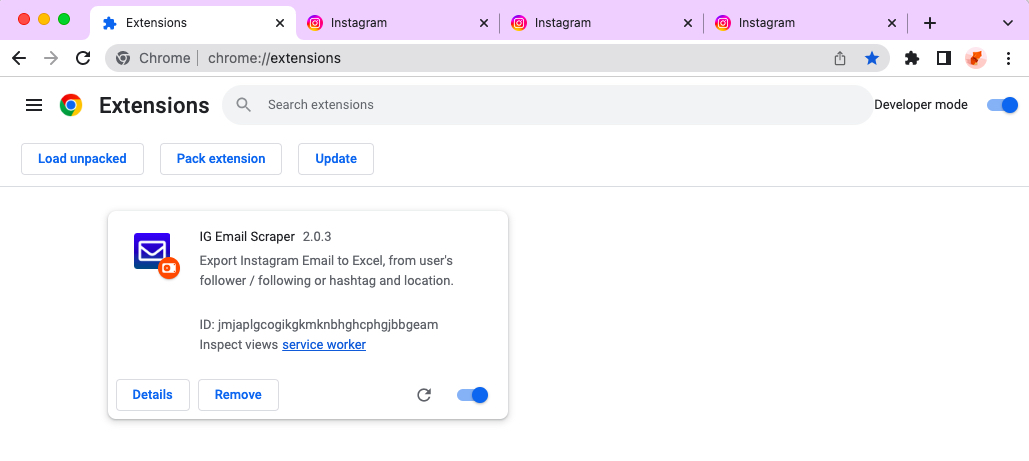 Bluesky DM Bot chrome extension install done